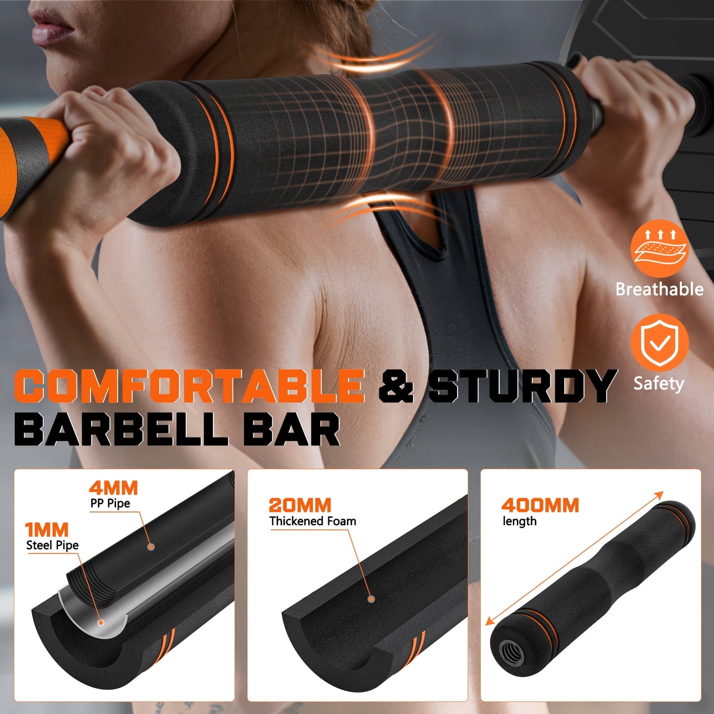  44Lb 4-In-1 Adjustable Dumbbells Set - Versatile Free Weights for home fitness